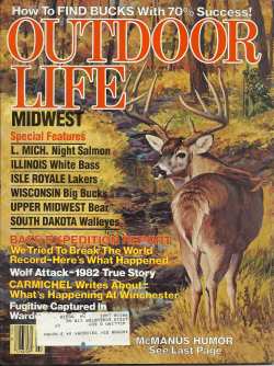 Vintage Outdoor Life Magazine - July, 1982 - Acceptable Condition - Midwest Edition