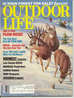 Vintage Outdoor Life Magazine - December, 1982 - Like New Condition - East Edition