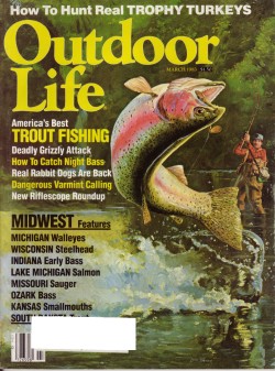 Vintage Outdoor Life Magazine - March, 1983 - Very Good Condition - Midwest Edition