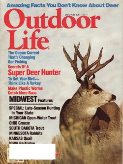 Vintage Outdoor Life Magazine - January, 1984 - Like New Condition - Midwest Edition