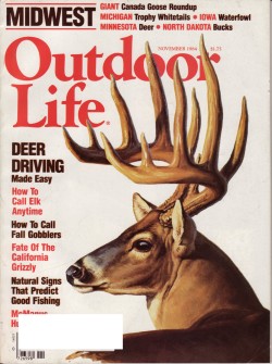 Vintage Outdoor Life Magazine - November, 1984 - Acceptable Condition - Midwest Edition