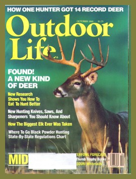 Vintage Outdoor Life Magazine - October, 1985 - Very Good Condition - East Edition