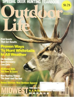 Vintage Outdoor Life Magazine - September, 1986 - Good Condition - East Edition