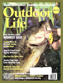 Vintage Outdoor Life Magazine - March, 1987 - Very Good Condition - Midwest Edition