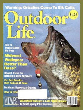 Vintage Outdoor Life Magazine - April, 1987 - Good Condition