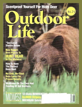 Vintage Outdoor Life Magazine - August, 1987 - Like New Condition