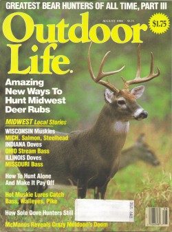 Vintage Outdoor Life Magazine - August, 1988 - Good Condition