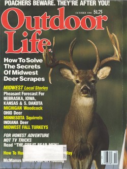 Vintage Outdoor Life Magazine - October, 1988 - Very Good Condition