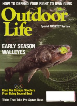 Vintage Outdoor Life Magazine - February, 1990 - Very Good Condition
