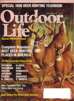 Vintage Outdoor Life Magazine - September, 1990 - Good Condition