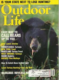 Vintage Outdoor Life Magazine - March, 1991 - Very Good Condition