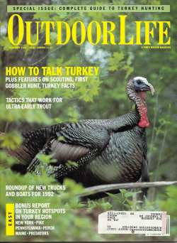 Vintage Outdoor Life Magazine - February, 1992 - Like New Condition