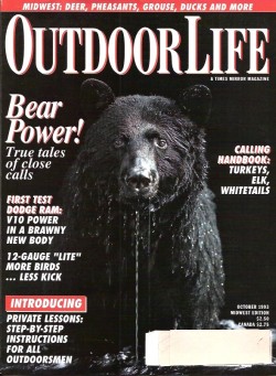 Vintage Outdoor Life Magazine - October, 1993 - Like New Condition