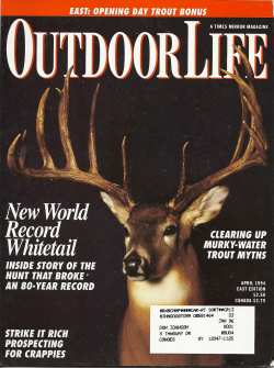 Vintage Outdoor Life Magazine - April, 1994 - Like New Condition