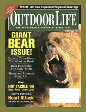 Vintage Outdoor Life Magazine - March, 1999 - Very Good Condition
