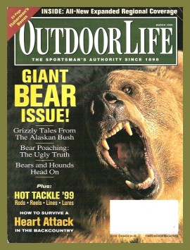 Vintage Outdoor Life Magazine - March, 1999 - Very Good Condition