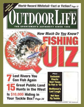 Vintage Outdoor Life Magazine - April, 1999 - Very Good Condition