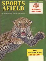 Vintage Sports Afield Magazine - February, 1954 - Very Good Condition