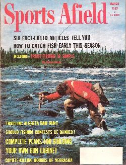 Vintage Sports Afield Magazine - March, 1963 - Good Condition
