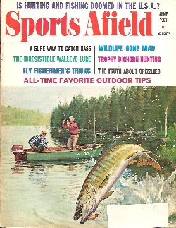 Vintage Sports Afield Magazine - June, 1967 - Very Good Condition