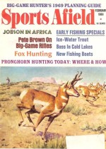 Vintage Sports Afield Magazine - February, 1969 - Acceptable Condition