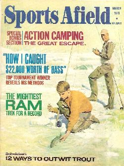 Vintage Sports Afield Magazine - March, 1971 - Good Condition