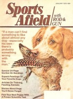 Vintage Sports Afield Magazine - January, 1975 - Good Condition