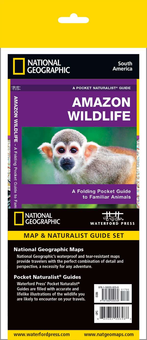 Travel Map & Wildlife Guide Brazil Adventure Set 