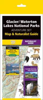 Glacier/Waterton Lakes National Parks Adventure Set - Travel Map and Pocket Guide