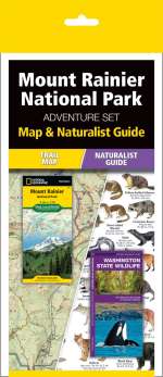 Mount Rainier National Park Adventure Set - Travel Map and Pocket Guide